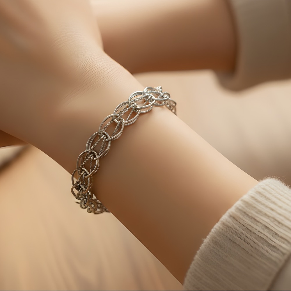 Vintage Sterling Silver Starter Charm Bracelet